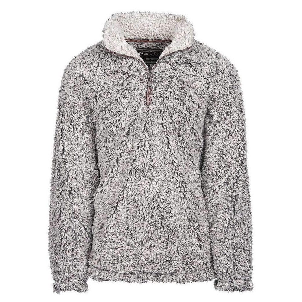 True Grit Original Frosty Tipped Pullover Jacket in Charcoal